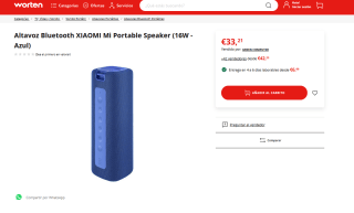Altavoz Bluetooth XIAOMI Mi Portable Speaker 16W Azul por solo 33,21€