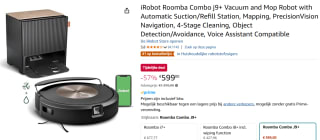 iRobot Roomba Combo j9+ robotstofzuiger met dweilfunctie voor €599 bij Amazon