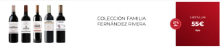 5 botellas vino Colección Fernández Rivera por 45€