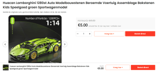 Huacan Lamborghini 1280st Modelbouw voor €5 bij Ochama