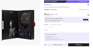 Pack Pala de Pádel NOX ML10 LTD LIMITED EDITION 2023 por 92,99€ (cuenta nueva por 80,99€)