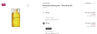 OLAPLEX - No.7 Bonding Oil - 60 ml - Haarolie voor €27 bij Douglas