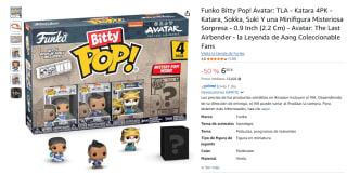 Funko Bitty Pop! Avatar: TLA - Katara 4PK - Katara, Sokka, Suki Y una Minifigura Misteriosa Sorpresa por 6,50€