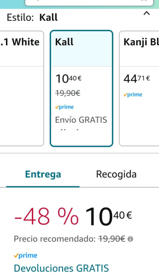 KROM KALL Auriculares in-Ear gaming estéreo por 10,40€