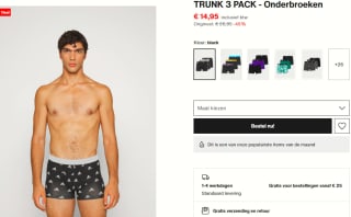 3-pack Adidas boxershort voor €14,95 bij zalando