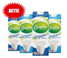 Campina Langlekker houdbare melk voor €0,69 bij Dirk
