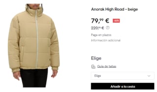 Anorak para Mujer Vans High Road por 79.99€