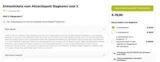 Entreetickets voor Slagharen voor €29,90 voor 2 personen via Bongo