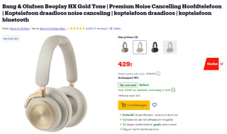 Bang & Olufsen Beoplay HX koptelefoon voor €429 bij Bol