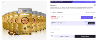 Pack 10 x 10 capsulas de Lavazza Qualitá Oro por 15.4€