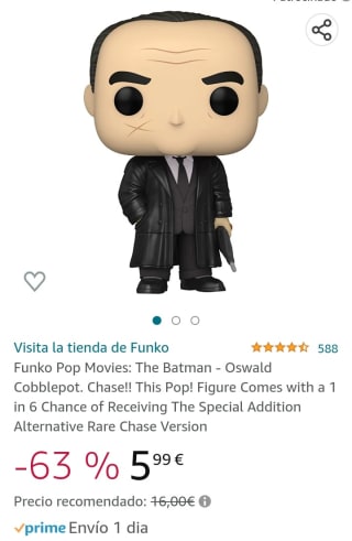 Funko Pop Movies: The Batman Oswald Cobblepot por 5,99€.