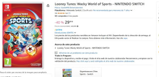 Jueg Looney Tunes: Wacky World of Sports - NINTENDO SWITCH por 29,95€