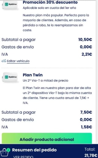 Bip&Drive 2 Via T por 21,80€