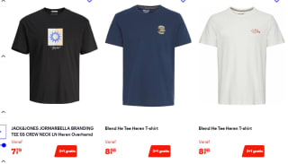 2 + 1 gratis op merk kleding zoals Tom Tailor, Jack & Jones, Only en meer bij Bol.com