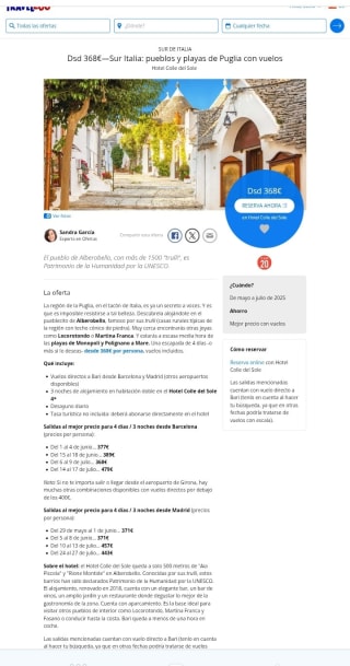 Puglia Sur Italia 4 dìas desde 368€.