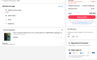Xiaomi Redmi Note 13 Pro 5G 12Gb-512GB por solo 227,41€