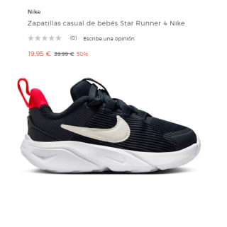 Zapatillas casual de bebés Star Runner 4 Nike por 19.95€