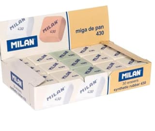 MILAN Caja 30 gomas miga de pan 430 cuadradas por 4,21€