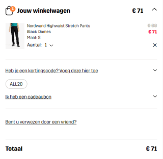 20% korting op bijna alles bij Revolutionrace