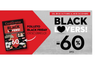 Hasta el -60% en Black Friday Conforama.