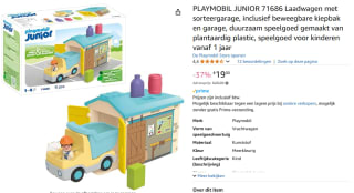 PLAYMOBIL Junior Werkman met sorteer-garage voor €19 bij Amazon