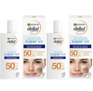 2 GARNIER Delial Sensitive Advanced Protector Facial Ácido hialurónico SPF50 por solo 16,05€