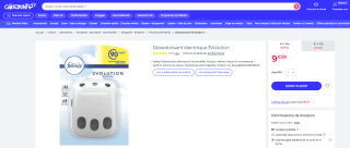 Désodorisant électrique 3Volution à 9,59€