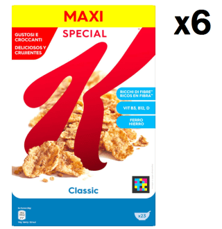 6 Paquetes de Kellogg's Special K Classic 700grs por 15.68€