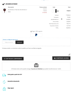 Pala Wilson Bela Lt Rojo por solo 84,95€