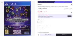 Juego PS4 Megadrive Classics por 16.14€ (Cuenta Nueva 9.68€)