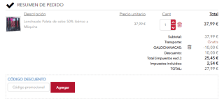 1 kilo Loncheado Paleta de cebo 50% ibérico por 27,99€