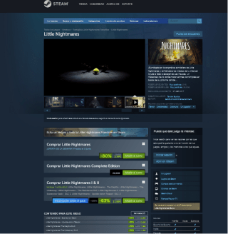 Juego Little Nightmares PC por solo 3,99€