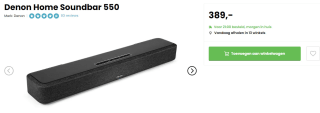 Denon Home soundbar 550 voor €389 via HelloTV