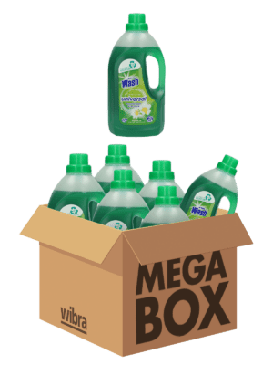 6 flessen vloeibaar wasmiddel 1,5 liter voor € 14.99 bij de Wibra