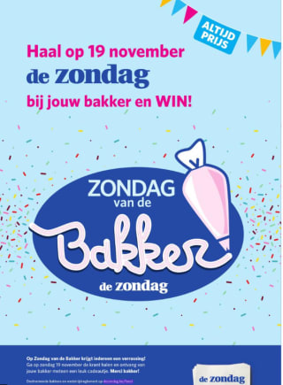 Gratis verrassing voor Zondag van de Bakker (19/11/2023)