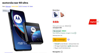 Motorola Razr 40 Ultra Zwart voor €449 bij Bol