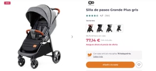 Silla de paseo Grande Plus gris por 77,14€