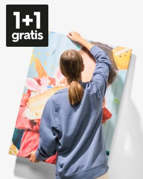 1+1 gratis op gepersonaliseerde wanddecoratie bij HEMA