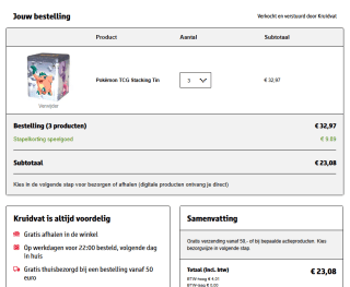 Pokémon TCG Stacking Tins voor €7,70 per stuk bij Kruidvat