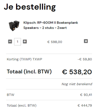 Klipsch RP-600M II (paar) Boekenplank Speakers voor €538,20