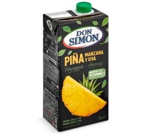 Don Simón Zumo de Piña Manzana y Uva o Zumo Melocotón Manzana y Uva 1000ml por solo 1,07€