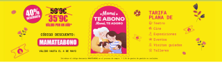 40% de descuento en Abonoteatro al comprar o renovar tu abono (precio final 39,40 € con GG incluidos)