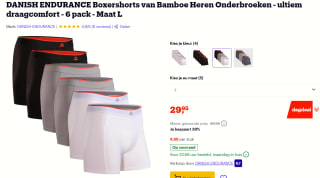DANISH ENDURANCE Boxershorts van Bamboe Heren Onderbroeken 6-pack voor €29,95 bij Bol.com