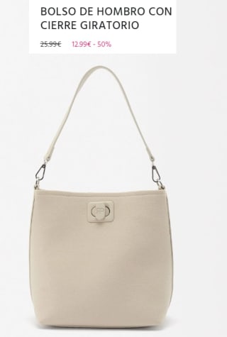 Bolso Estampado con Cierre Giratorio por 12.99€