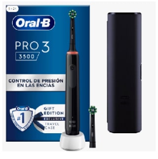 Cepillo de dientes eléctrico Oral b - Braun Pro 3 3500 con control de presión por 31.6€