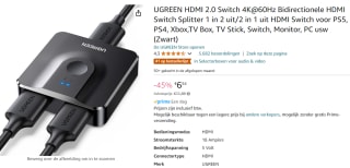 UGREEN HDMI Switch voor €6,54 bij Amazon
