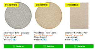 Tot 60% korting op diverse Karwei vloerkleden bij Timco Voordeelmarkt