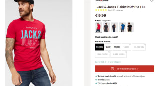Jack and Jones t- shirt voor €9,99 bij Otto