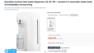 Royalstar RS-Jk16B heetwaterdispenser voor €24,99 bij Ochama