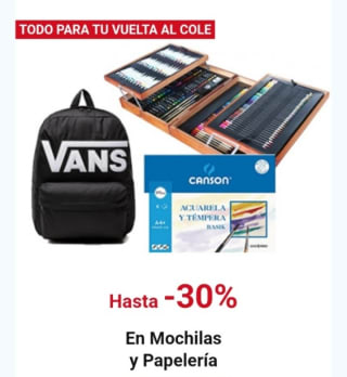 Hasta -30% Mochilas y Papelería en Carrefour.